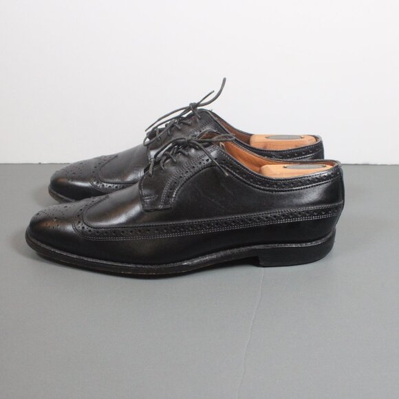 Allen‎ Edmonds Black Leather Oxfords Men’s Size 9.5